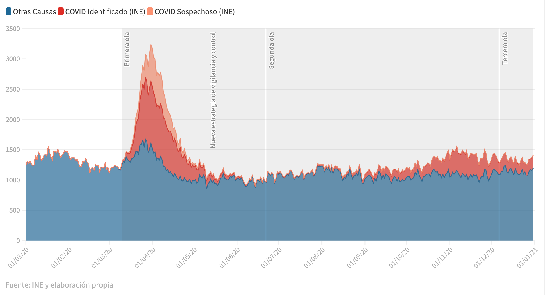 Las otras muertes de la pandemia: las causas que más crecieron en 2020 además de los 74.839 fallecidos por COVID