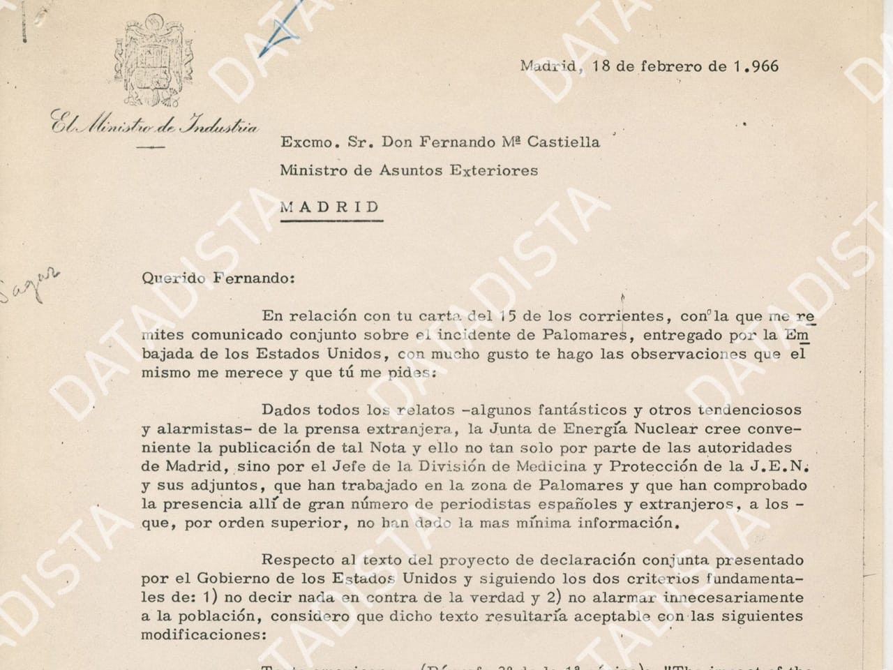 "Una pequeña cantidad de plutonio y uranio es falso. (...) Fueron posiblemente varios kg dispersados"