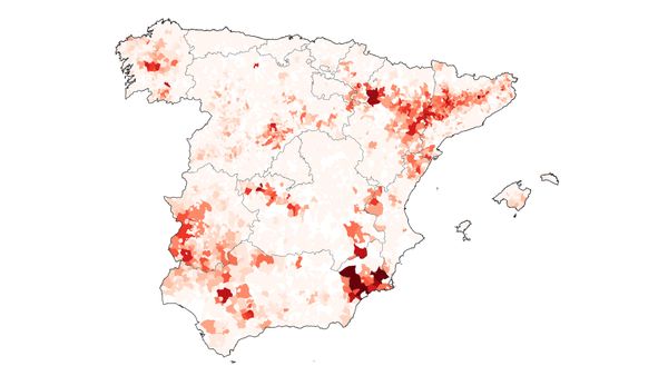 MAPAS | El número de explotaciones de porcino cae un 50% en una década mientras sube un 20% el de animales